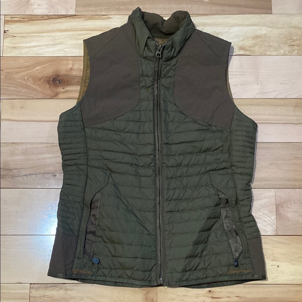 Women's Eddie Bauer Stormdown 700 Olive Quilted Vest